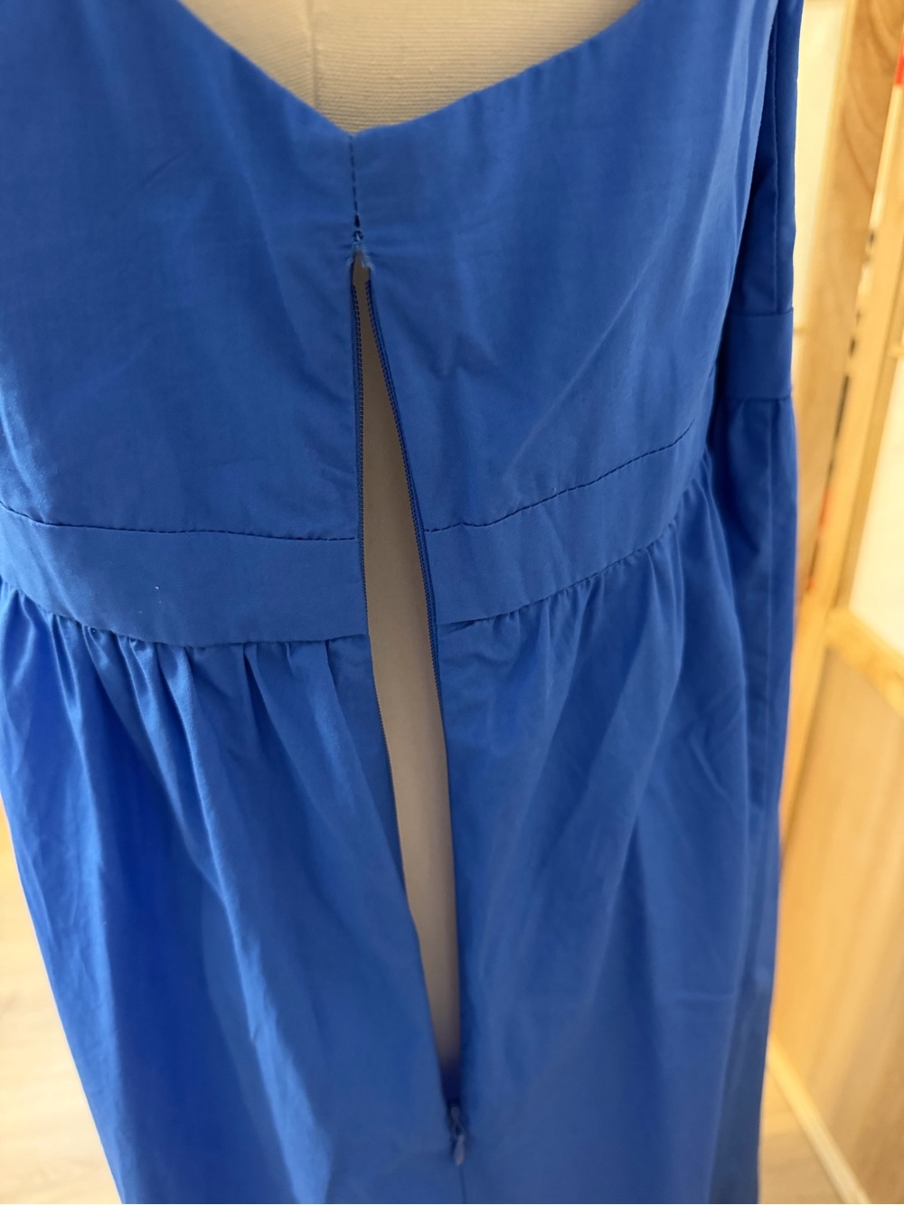 Banana Republic Bright Blue Deep V Midi Dress - Picture 3 of 4